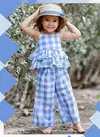 Sky Blue Colour New Fancy Designer Party Wear Kids Western Collection SPARK 02